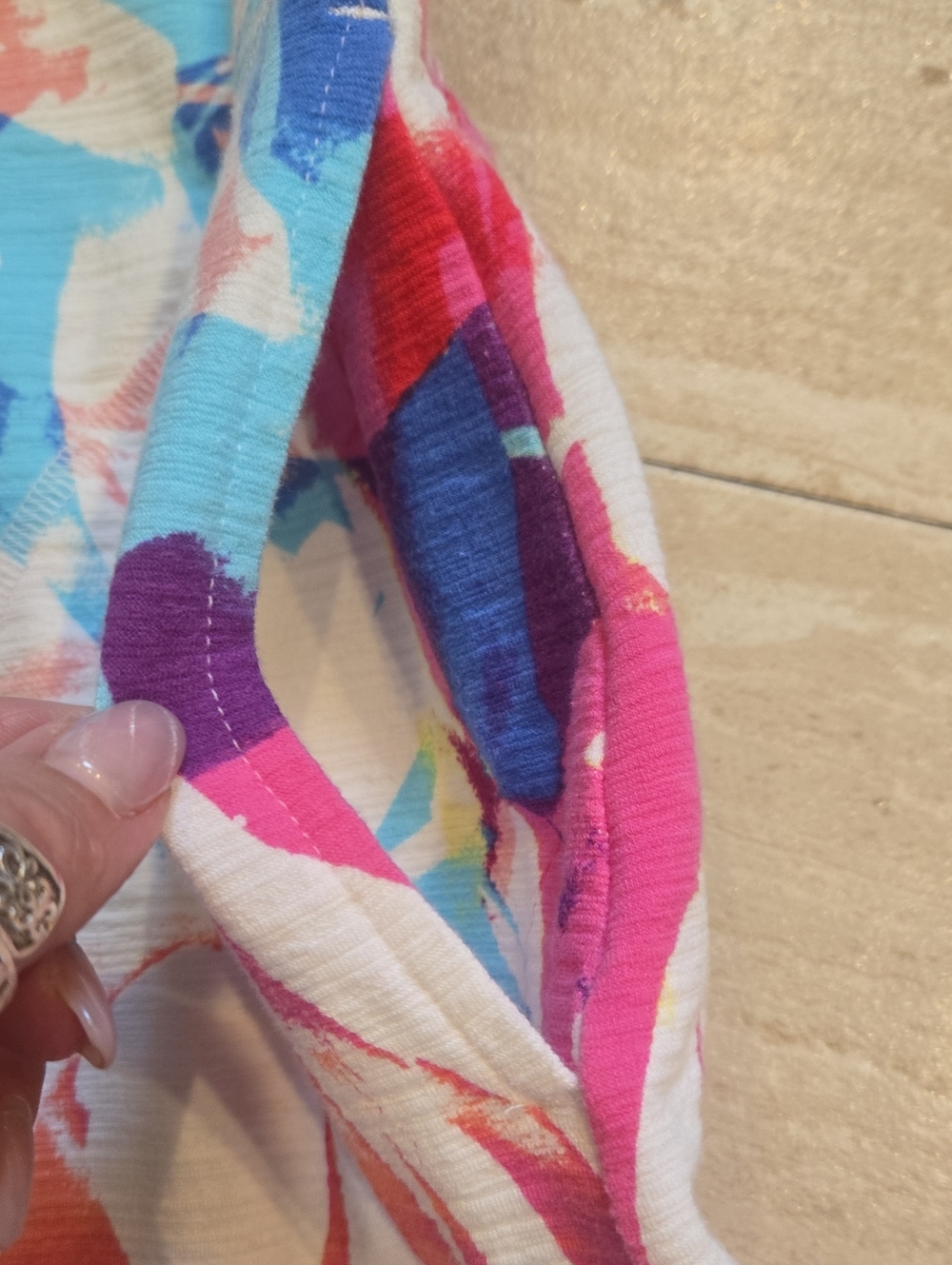 T by Talbots Multi-Color Design Print Versatile Dress - Picture 4 of 9